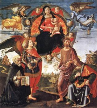 多梅尼科 基爾蘭達約 Madonna in Glory with Saints